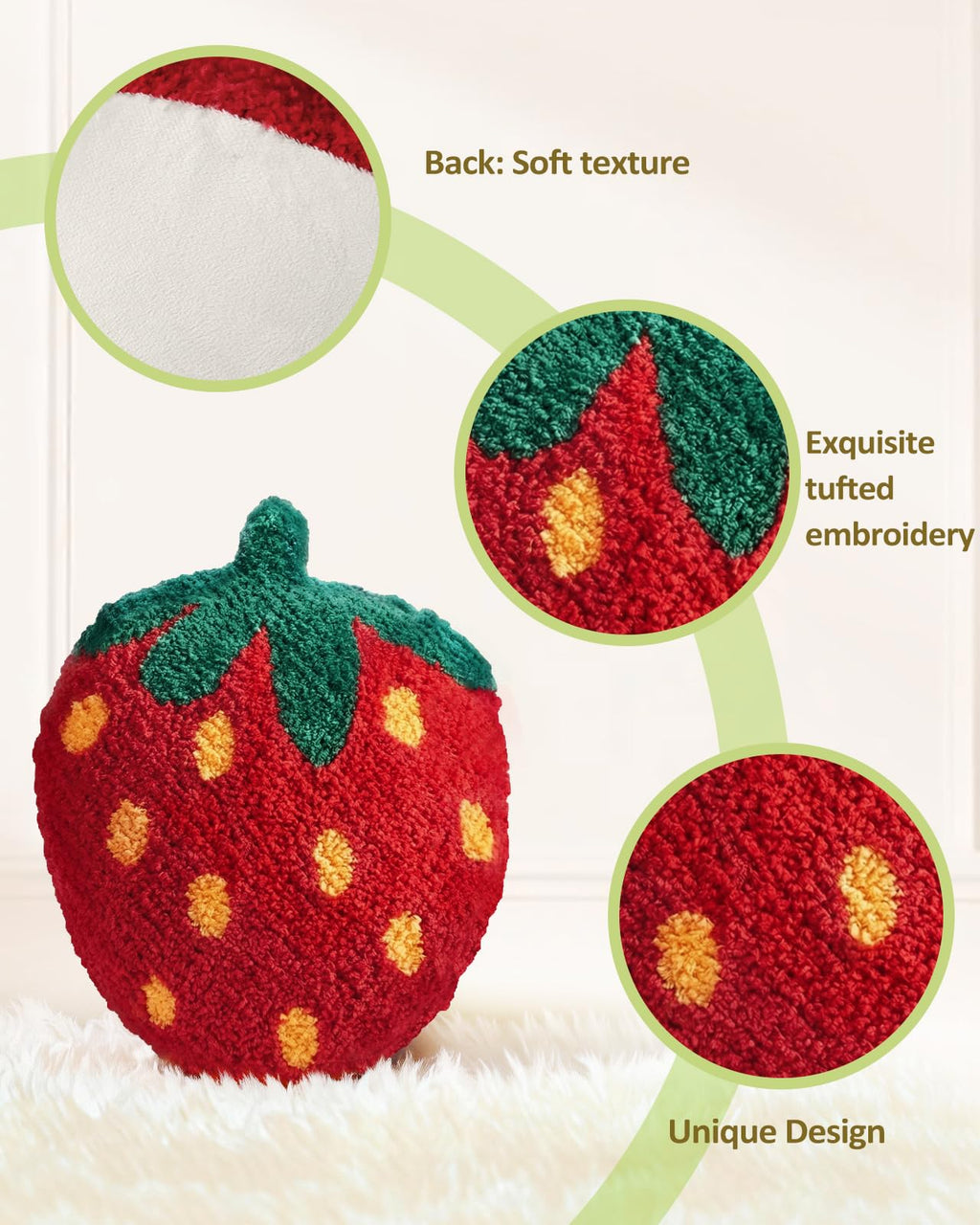 Cute Decorative Plush Options for Couch, Sofa, or Living Room, Cushion for Home Decor