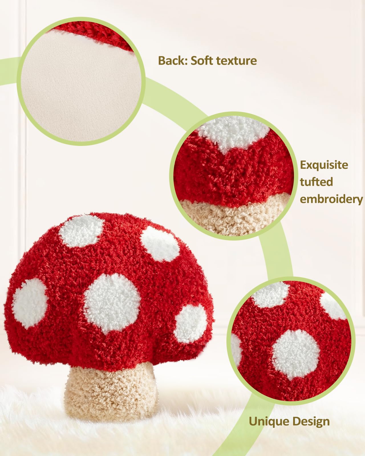 Cute Decorative Plush Options for Couch, Sofa, or Living Room, Cushion for Home Decor