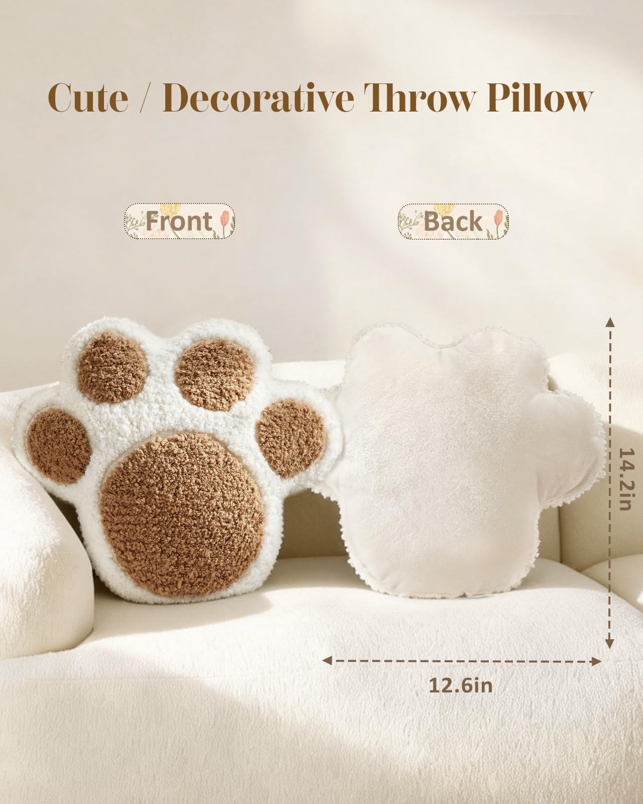 Cute Decorative Plush Options for Couch, Sofa, or Living Room, Cushion for Home Decor