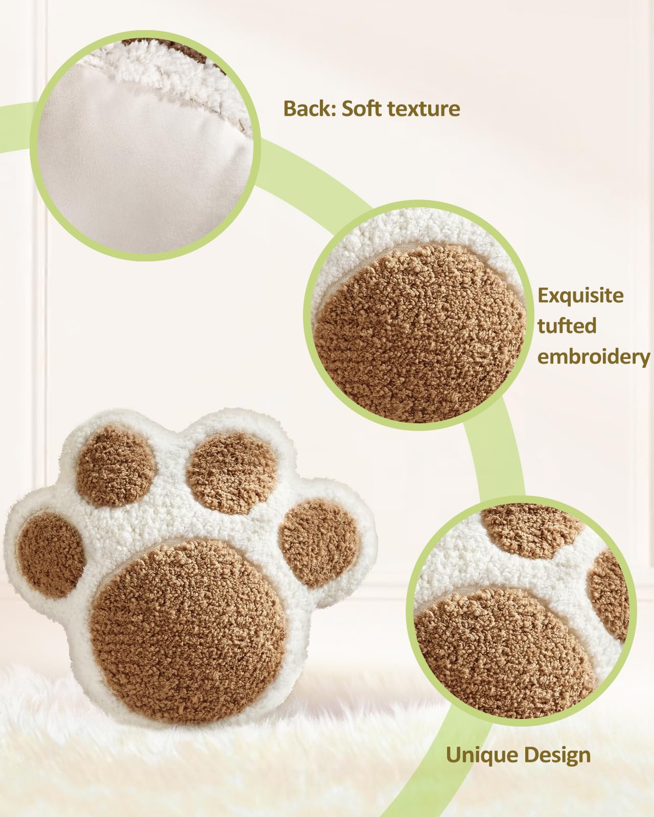Cute Decorative Plush Options for Couch, Sofa, or Living Room, Cushion for Home Decor