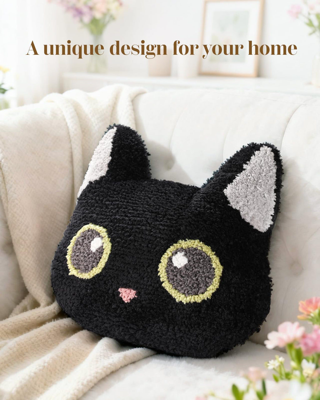 Cute Decorative Plush Options for Couch, Sofa, or Living Room, Cushion for Home Decor
