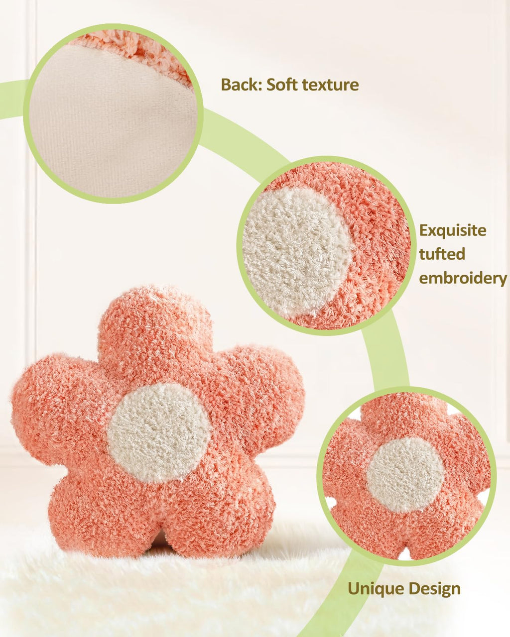 Cute Decorative Plush Options for Couch, Sofa, or Living Room, Cushion for Home Decor