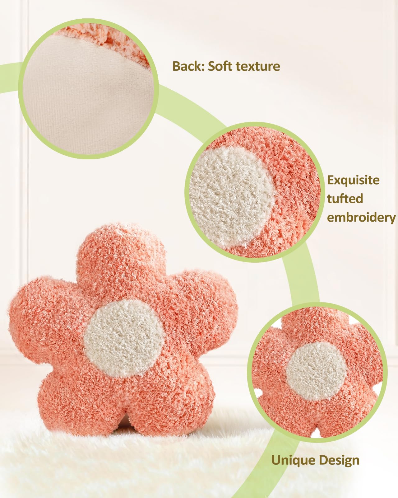 Cute Decorative Plush Options for Couch, Sofa, or Living Room, Cushion for Home Decor